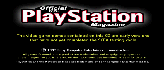 Official U.S. PlayStation Magazine Demo Disc 01